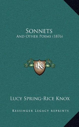Sonnets: And Other Poems (1876)