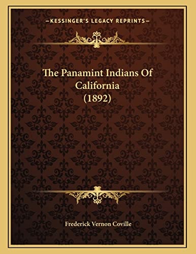 The Panamint Indians Of California (1892)