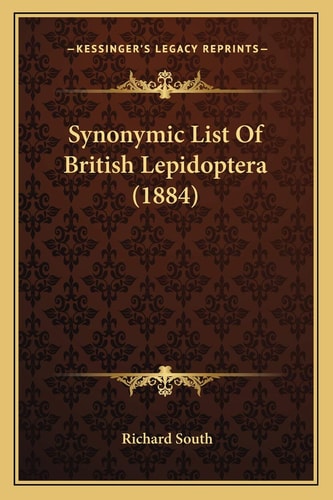 Synonymic List Of British Lepidoptera (1884)