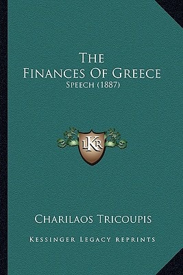 The Finances Of Greece: Speech (1887)