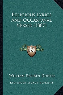 Religious Lyrics And Occasional Verses (1887)