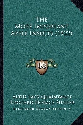 The More Important Apple Insects (1922)