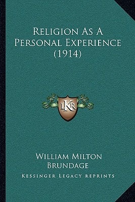 Religion As A Personal Experience (1914)