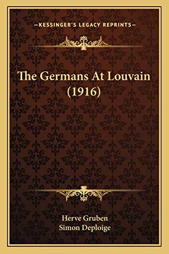 The Germans At Louvain (1916)