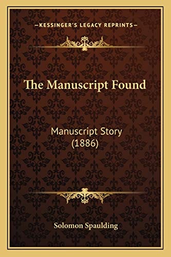 The Manuscript Found: Manuscript Story (1886)