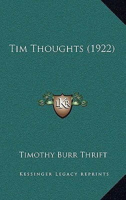 Tim Thoughts (1922)