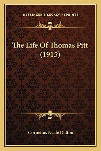 The Life Of Thomas Pitt (1915)