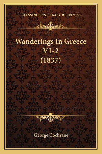Wanderings In Greece V1-2 (1837)
