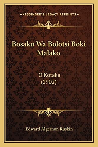 Bosaku Wa Bolotsi Boki Malako: O Kotaka (1902)