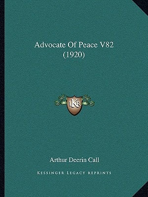 Advocate Of Peace V82 (1920)