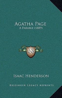 Agatha Page: A Parable (1889)