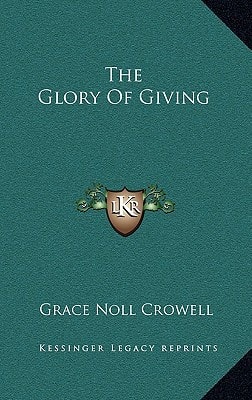 The Glory of Giving