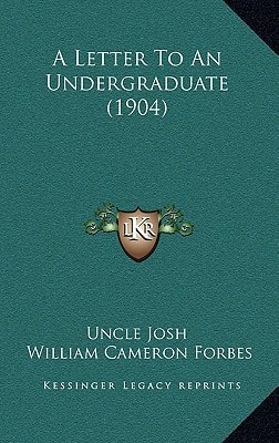 A Letter To An Undergraduate (1904)