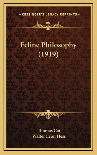 Feline Philosophy (1919)