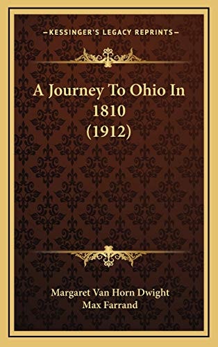 A Journey To Ohio In 1810 (1912)