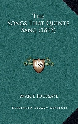 The Songs That Quinte Sang (1895)