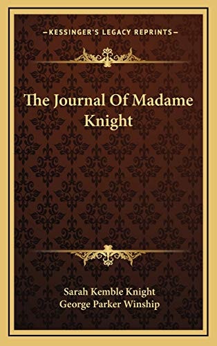 The Journal Of Madame Knight