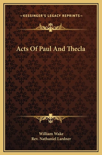 Acts Of Paul And Thecla