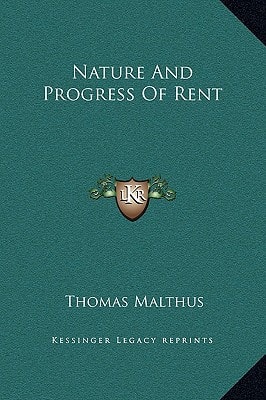Nature And Progress Of Rent