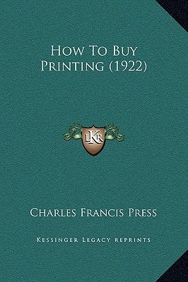 How To Buy Printing (1922)