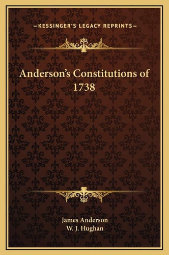 Anderson's Constitutions of 1738