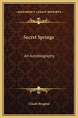 Secret Springs: An Autobiography
