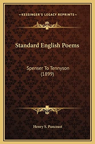 Standard English Poems: Spenser To Tennyson (1899)