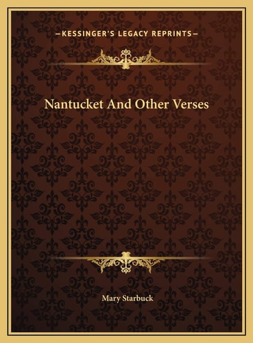 Nantucket And Other Verses