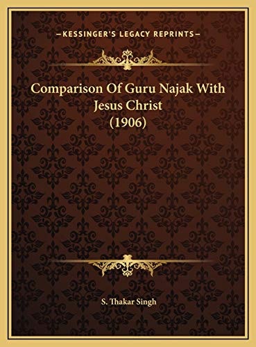 Comparison Of Guru Najak With Jesus Christ (1906)