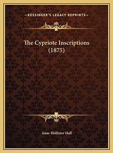 The Cypriote Inscriptions (1875)