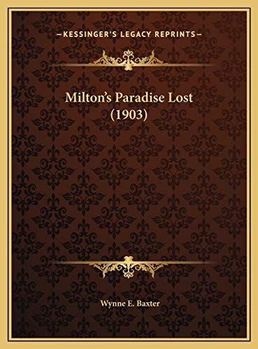 Milton's Paradise Lost (1903)