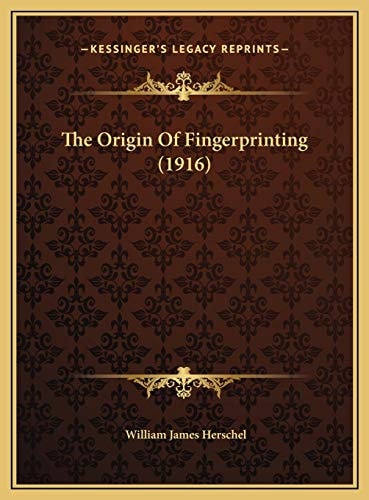 The Origin Of Fingerprinting (1916)