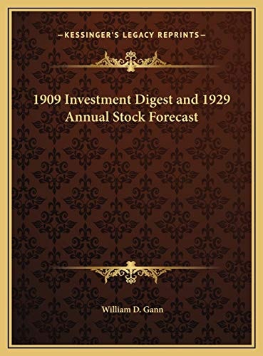 1909 Investment Digest and 1929 Annual Stock Forecast