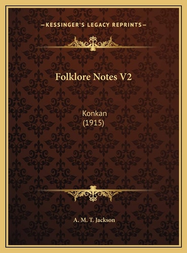 Folklore Notes V2: Konkan (1915)
