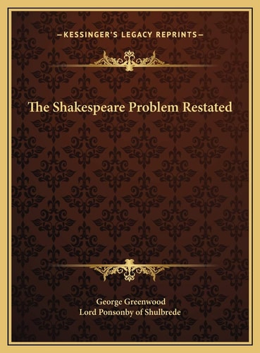 The Shakespeare Problem Restated