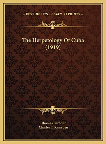 The Herpetology Of Cuba (1919)