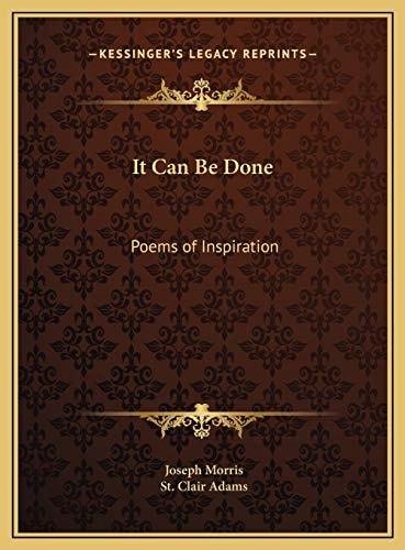 It Can Be Done: Poems of Inspiration