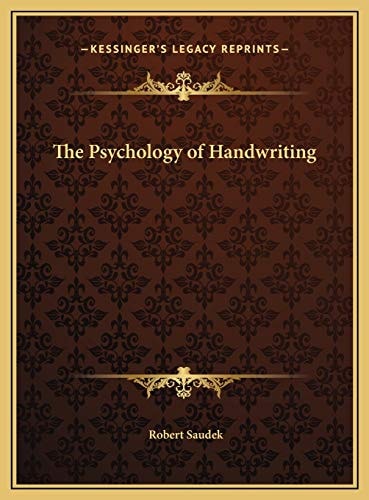 The Psychology of Handwriting