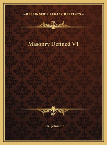 Masonry Defined V1