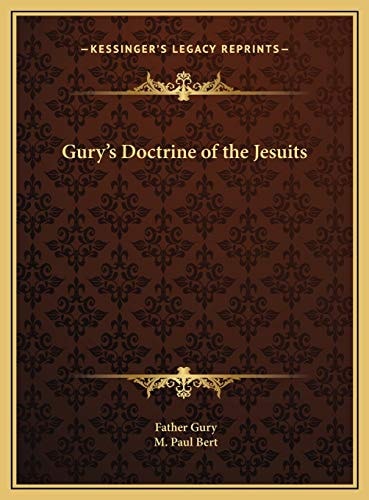 Gury's Doctrine of the Jesuits