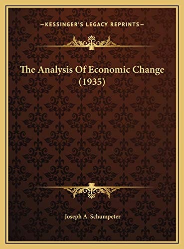The Analysis Of Economic Change (1935)