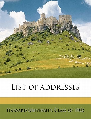 List of addresses Volume no.1