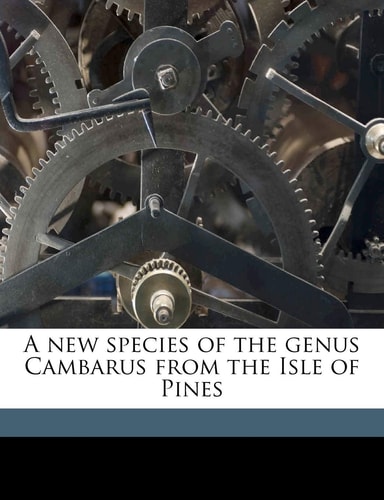 A new species of the genus Cambarus from the Isle of Pines