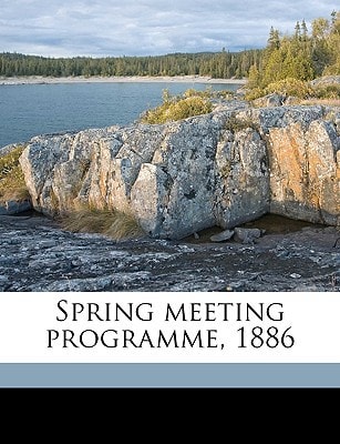 Spring meeting programme, 1886
