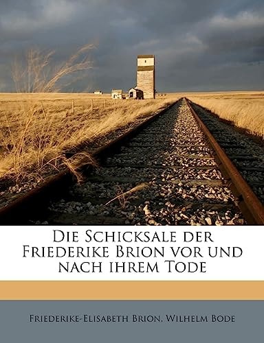 Die Schicksale Der Friederike Brion VOR Und Nach Ihrem Tode (English and German Edition)