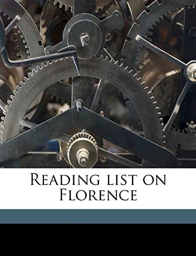 Reading list on Florence