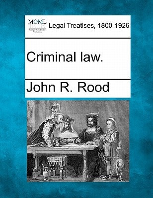 Criminal law.