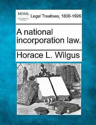 A national incorporation law.