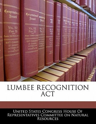 LUMBEE RECOGNITION ACT