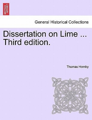 Dissertation on Lime ... Third edition.
